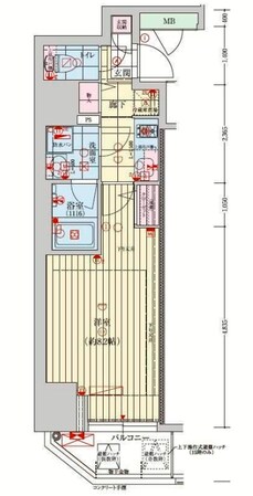 ファーストフィオーレ東梅田の物件間取画像